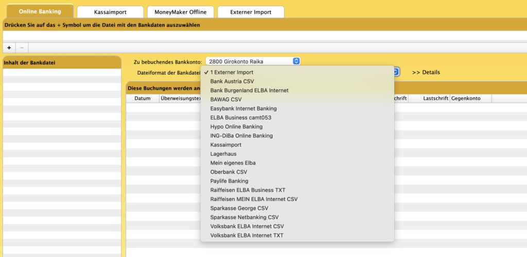 MoneyMaker Account Importe